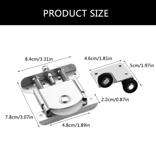 Replacement Sliding Wheels Window Door Roller Metal Smooth and 2