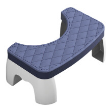 Bequemer, höhenverstellbarer Toilettenhocker,-Nordisches Blau