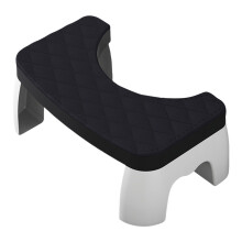 Familienfreundlicher Toiletten-Tritthocker, extra-Achat schwarz