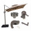 Adjustable Parasol Support Easy Installation Umbrella Parts for 7