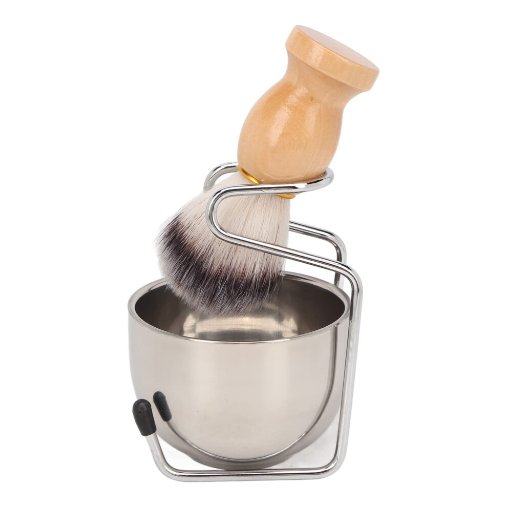 3in1 Men's Shaving Brush Set, Multifunctional 3in1 Shaving Set with Brush, Holder, Soap Dish for Home and Salon