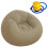 Space Saving Convertible Inflatable PVC Lounger Bed-Gray 1