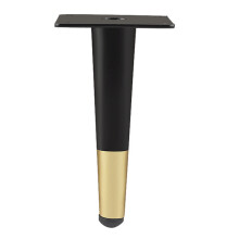 Metalen haakse ondersteuning bankpoot Home DIY-Zwart Goud 25cm