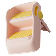 Wide Step Stool Foldable Anti Tilt Design Not Slip Base-pinkk