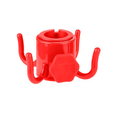Beach Umbrella Hook Hanger Umbrella Accessories Bag Hat-Red