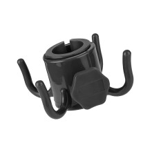 Crochet de parasol de plage, support suspendu, fermoirs de-Noir