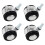 Low Profile Rubber Caster Set For Smooth Movement Floor-S 1