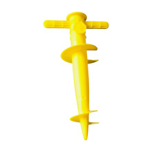 Easy Carry Garden Stakes Heavy Duty Yard Anchors for-Yellow