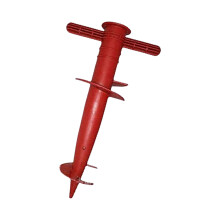 Easy Carry Garden Stakes Heavy Duty Yard Anchors for-Red