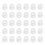 30Pcs White Hole Plugs Plastic Flush Type Panel-8mm Buckle 1