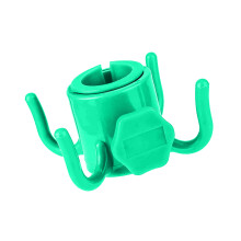Beach Umbrella Hanging Hook ABS Towels Camera Bags-Green