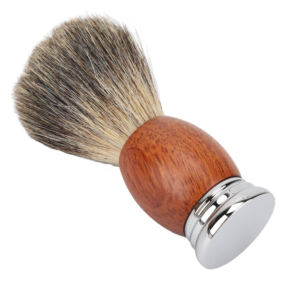Shaving brush for men, wooden handle, professional, portable, ergonomic, electric, for hair, beard care brush for men, ideal for home and salon use