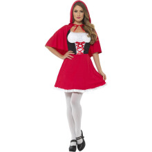 (12 UK - 14 UK, Red) Smiffys Womens/Ladies Little Red Riding Hood Costume
