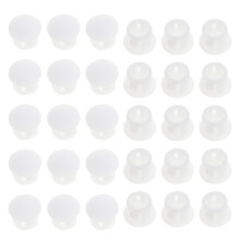 Bouchons de panneau en plastique blanc, 30-Boucle de 8 mm