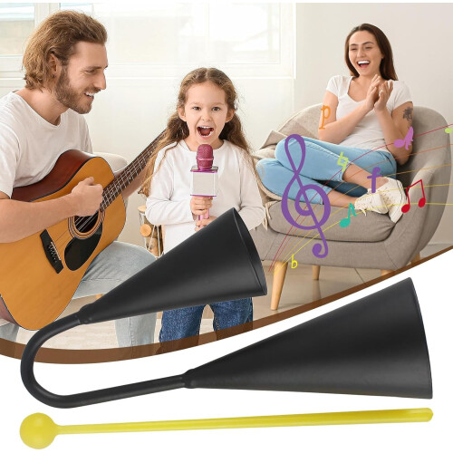 Cowbell Noise Maker  Handheld Percussion with Stick  For Performance, Music, Party 1