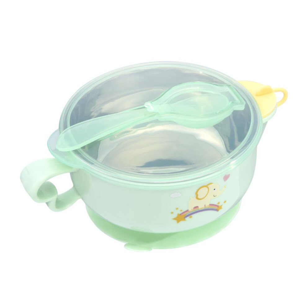 Baby Suction Bowl Set Stainless Steel with Spoon Strong Suction Base for SelfFeeding Toddlers