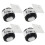 4 Pack Low Profile Quiet Rolling Caster Wheels For Cabinets &-L 1