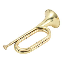 Bugle GoldPlated  Pocket Trumpet, Trumpet in Light March, Band and Orchestra