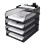 Document paper file storage for sorting letters, documents, and A4 fourtier 1