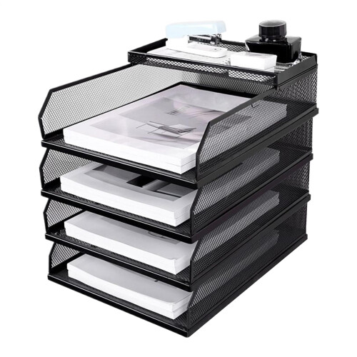 Document paper file storage for sorting letters, documents, and A4 fourtier