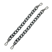 6Stk Handtaschen in Schwarz, Robuste Eisen Ketten Griffe