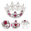 Strass Haarkamm Mini Tiara Für Kindergeburtstag 10