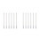 12Pcs White Non Sharpening Pencils Plastic Erasable Kids Writing Tools 8