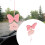 2St Roze Ster Auto Hangdecoratie Spiegeltje Accessoires 7