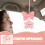 2St Roze Ster Auto Hangdecoratie Spiegeltje Accessoires 6