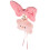 2St Roze Ster Auto Hangdecoratie Spiegeltje Accessoires 2