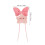 2St Roze Ster Auto Hangdecoratie Spiegeltje Accessoires 4