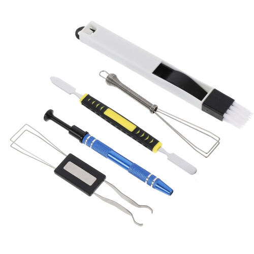 2Sets Key Cap Remover Set Met Non-Slip Ontwerp En Multikleuren Borstel