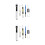 2Sets Key Cap Remover Set Met Non-Slip Ontwerp En Multikleuren Borstel 9