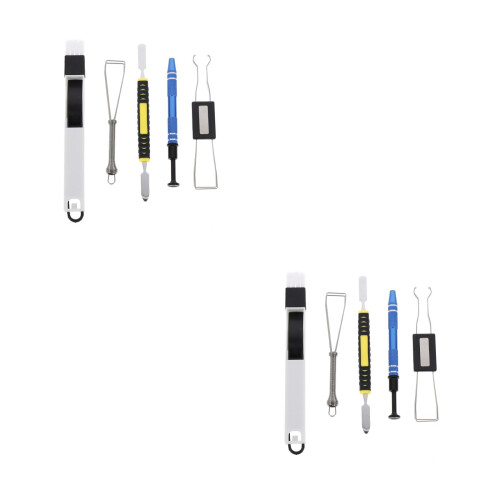 2Sets Key Cap Remover Set Met Non-Slip Ontwerp En Multikleuren Borstel 2