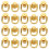 100St Gouden D Ring Stud Te Bevestigen Voor Leren Tassen 1