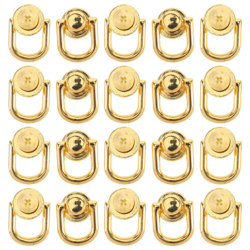 100St Gouden D Ring Stud Te Bevestigen Voor Leren Tassen 1