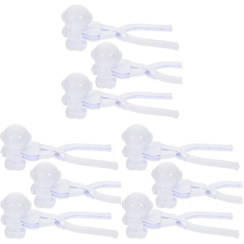 9St Professionele Sneeuwbal Maker Wit Plastic Clip Voor Buiten 1