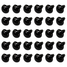 400Paren Duurzame Zwarte Plastic Veiligheidsoog DIY Gebruik