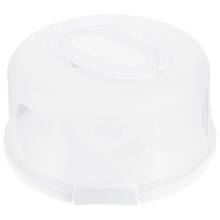 Witte Transparante Cake Bewaarbox Met Handvat En