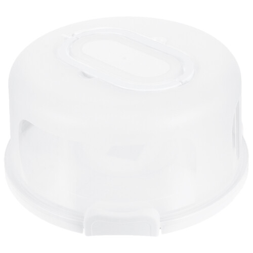 Witte Transparante Cake Bewaarbox Met Handvat En