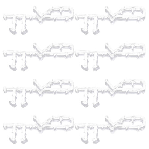 40St Eenvoudige Witte PP Blind Clips Voor Raamdecoraties 1