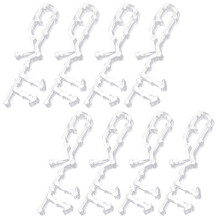 40St Eenvoudige Witte PP Blind Clips Voor Raamdecoraties