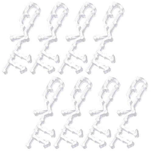 40St Eenvoudige Witte PP Blind Clips Voor Raamdecoraties