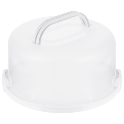 Witte Transparante Cake Bewaarbox Met Handvat En 2