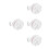 4St Mini Draagbare Wasmachine Wit Voor Snelle Kledingreiniging 4