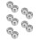 10Pcs Silver Metal Shaving Cup Double Layer Durable Foam Bowl 5