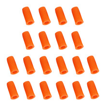 40Stk Klebeflaschen Nadel Kunststoff Orange Für Salon Und Beauty