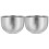 10Pcs Silver Metal Shaving Cup Double Layer Durable Foam Bowl 2