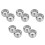 10Pcs Silver Metal Shaving Cup Double Layer Durable Foam Bowl 4