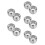 10Pcs Silver Metal Shaving Cup Double Layer Durable Foam Bowl 7
